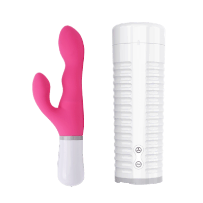 Masturbador interactivo Kit Max 2 y conejo vibrador Bluetooth Nora para parejas a larga distancia